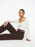 Logan Ultra High Rise Wide Leg Corduroy Pants