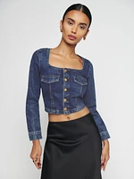 Alina Denim Top