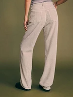 Preston Baggy High Rise Straight Corduroy Pants