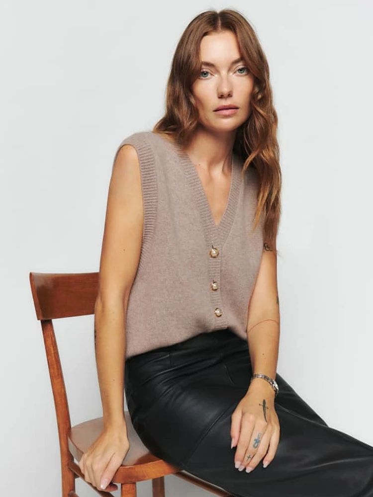 Jacqui Cashmere Sweater Vest