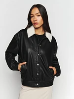 Veda Hall Leather Bomber