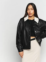 Veda Hall Leather Bomber