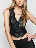 Veda Lisa Leather Vest