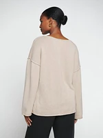 Billie Cotton V-neck Sweater