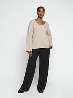 Billie Cotton V-neck Sweater