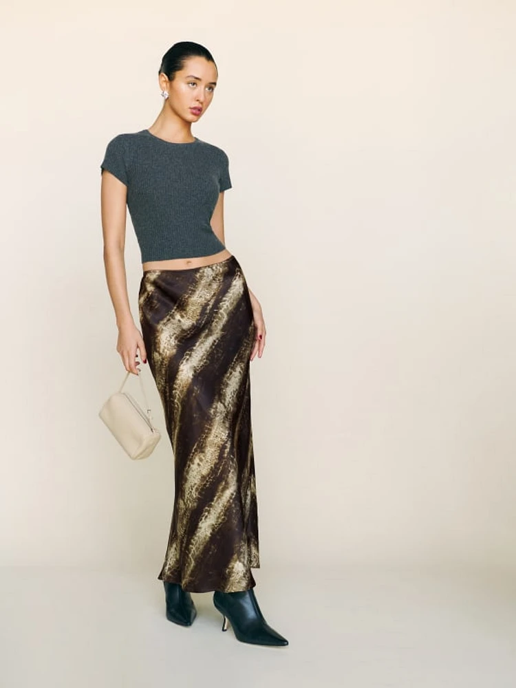 Petites Layla Silk Skirt