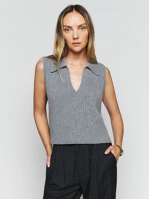 Sydney Cashmere Collared Sweater