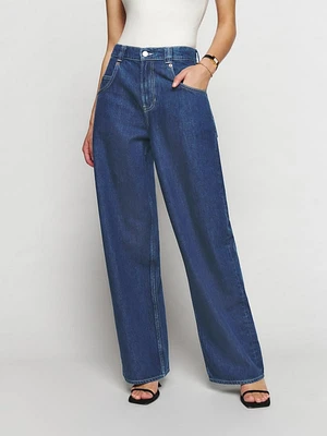 Skater Baggy High Rise Straight Jeans