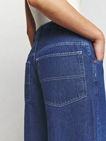 Skater Baggy High Rise Straight Jeans