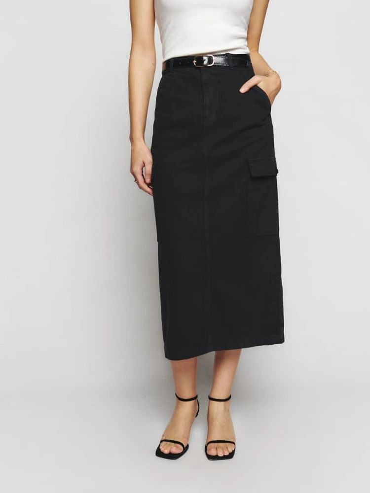 Maggi Cargo Midi Skirt