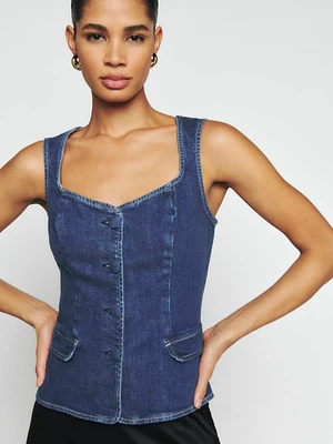 Asha Denim Top