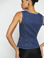 Asha Denim Top