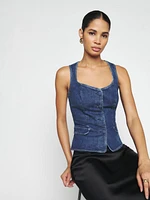 Asha Denim Top