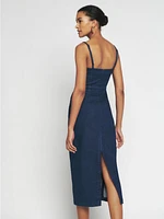 Delphinia Denim Midi Dress