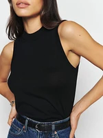 Edwina Regenerative Merino Mockneck Tank