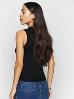 Edwina Regenerative Merino Mockneck Tank