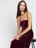 Petites Sylvania Velvet Dress