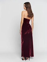 Petites Sylvania Velvet Dress