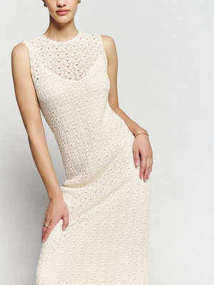 Park Novelty Open Knit Dress