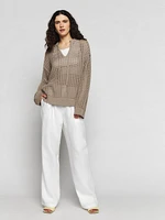 Jayden Cotton Open Knit Sweater