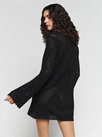 Isaac Open Knit Mini Dress