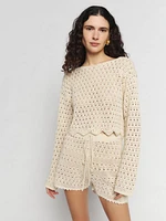 Timmy Cotton Open Knit Short