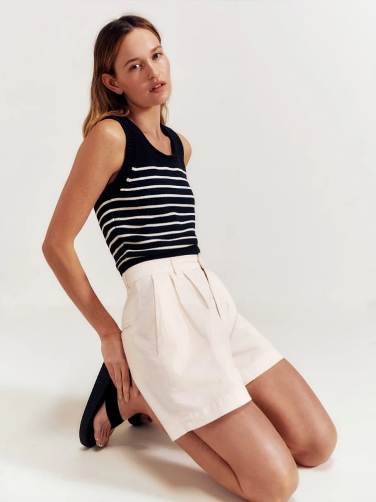 Francis High Rise Pleated Shorts