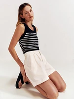 Francis High Rise Pleated Shorts