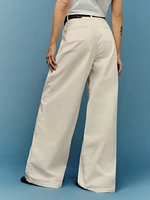 Lowe Super Wide Leg Pleated Pants