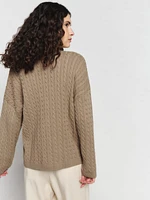 Eros Cotton Cable Cardigan