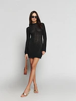 Nora Open Knit Mini Dress