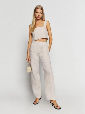 Petites Olivia Linen Two Piece