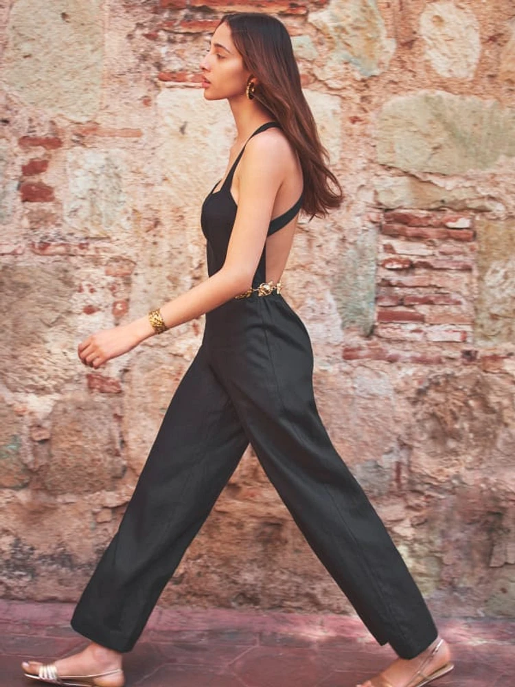 Autumn Linen Jumpsuit