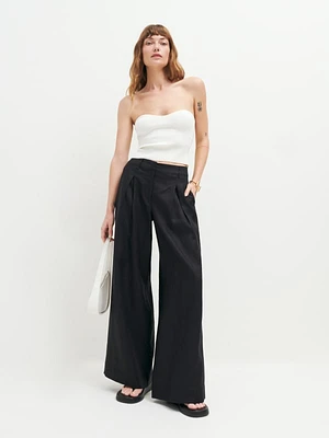 Asher Linen Low Rise Pant