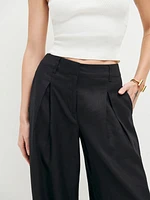 Asher Linen Low Rise Pant