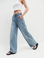 Tomas Super Wide Leg Slouch Trouser Jeans