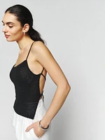 Linda Cotton Open Back Tank