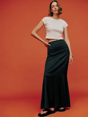 Isabel Satin Skirt