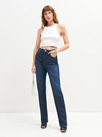 Elan Ultra High Rise Straight Leg Jeans