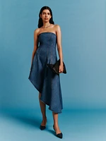 Malina Denim Strapless Dress