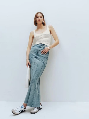 Nara Denim Maxi Skirt