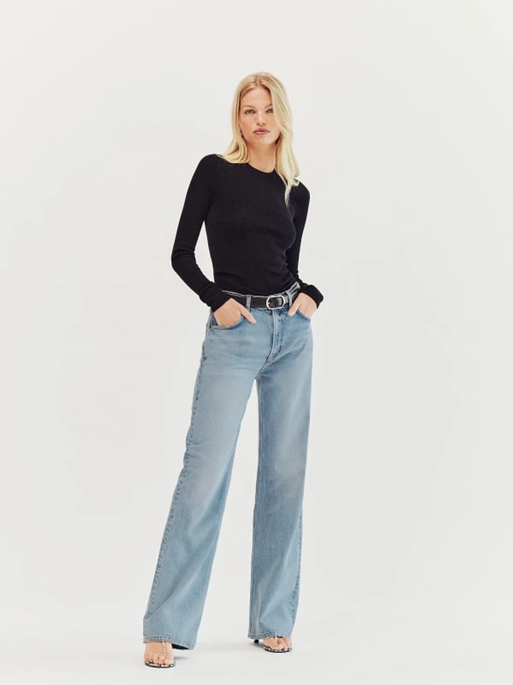 Val 90s Mid Rise Wide Leg Jeans