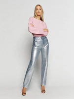 Cynthia High Rise Coated Straight Jeans