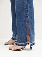 Lake High Rise Split Hem Bootcut Jeans