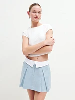 Hailey Linen Low Rise Skirt