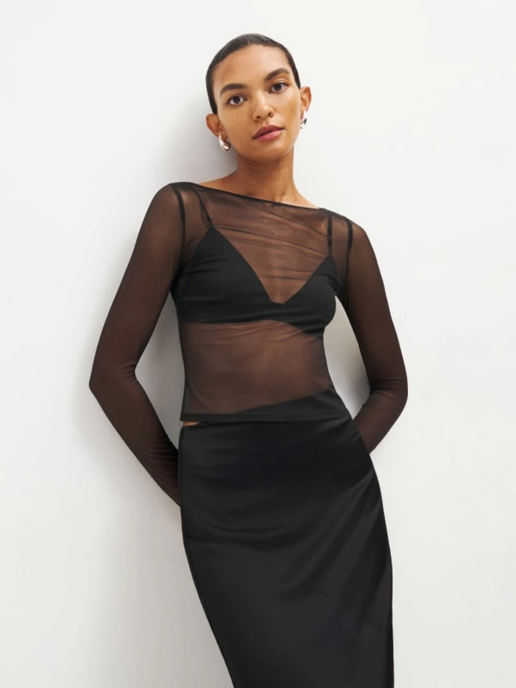 Emilea Sheer Knit Top