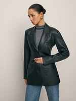 Veda Hal Fitted Leather Blazer