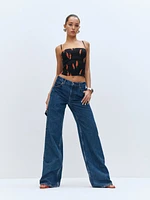 Cary Low Rise Slouchy Wide Leg Jeans