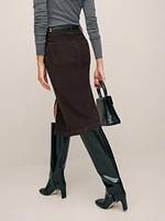 Lila Corduroy Midi Skirt