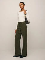 Cary High Rise Slouchy Wide Leg Corduroy Pants